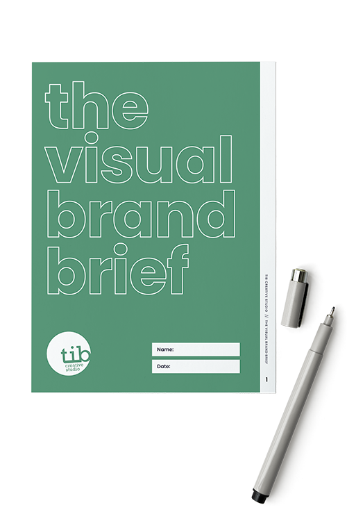 TIB Creative Studio’s Visual Brand Brief, a starting point for professional rebrands designed by Rhode Island branding experts.